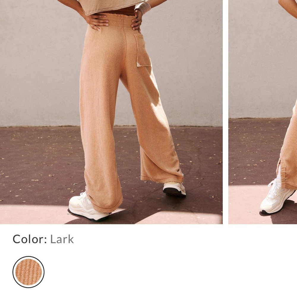 Brand new Free People low tide pants in color dusty rose!